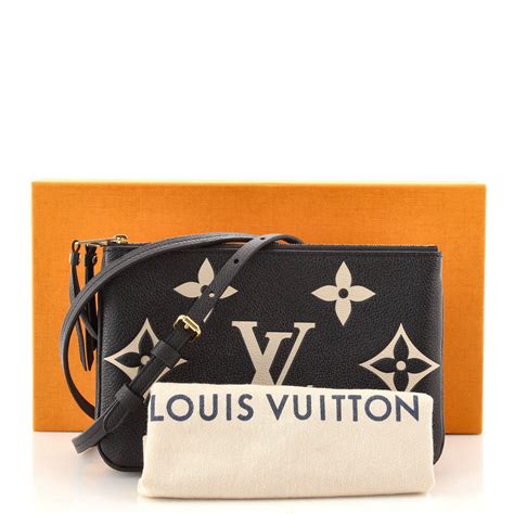 louis vuitton double zip pochette empreinte|louis vuitton double crossbody bag.